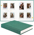 Instax Mini Photo Album with Writing Space, Linen Cover, Green by Unknown