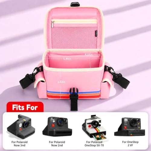 Camera Case Compatible with Polaroid Now, Now+ & OneStep+, Crossbody Bag - Image 2