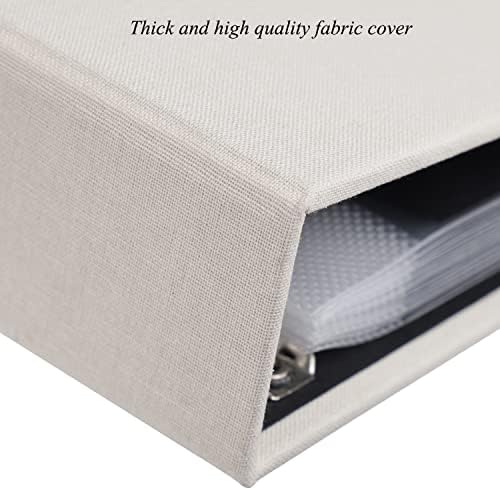 1DOT2 8x8 Inch 3 Ring DIY Scrapbook Photo Album, Beige - Image 2