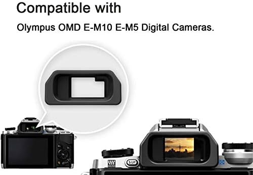 Eyecup Eyepiece Viewfinder Compatible for Olympus OMD E-M10 E-M5 Digital Camera (2 Pack) - Image 2