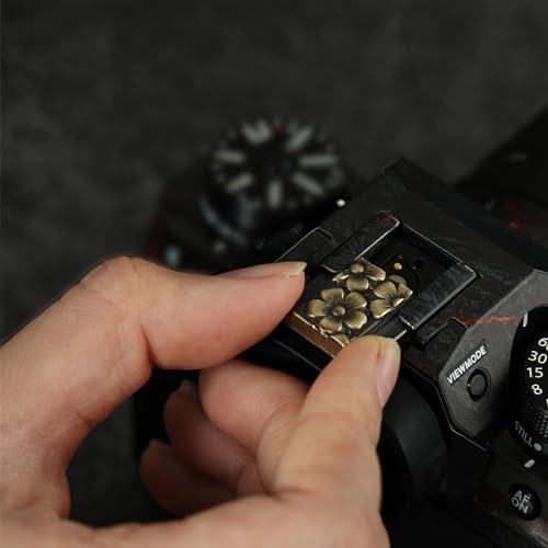 Metal Camera Hot Shoe Cover for DSLR/SLR-Cherry Blossom Bronze - Image 6