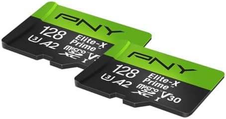 PNY 128GB Elite-X Prime C10 U3 V30 A2 microSDXC Flash Memory Card 2-Pack - Image 3