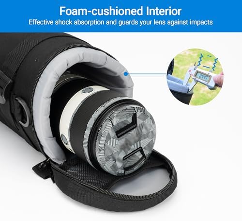 JJC Camera Lens Case for Fuji XF 55-200mm NIKKOR AF-S 18-300mm EF 28-200mm - Image 4