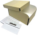 Lineco 4x6 Photo Storage Box, with 12 Acid-Free Envelopes, 5.5x7.5x11, Tan by Lineco