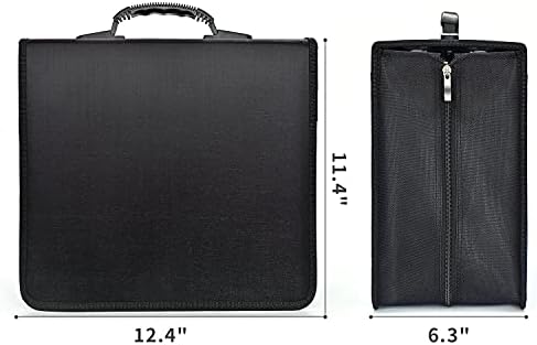 alavisxf xx CD Case, 432 Capacity Nylon Heavy Duty Organizer Wallet for Car - Image 4