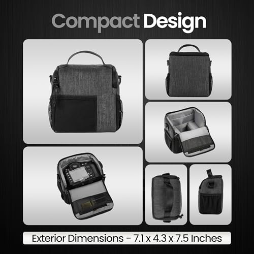Tamrac Tradewind 3.6 Camera Bag for Photographers, Camera Case for Photography Accessories, Compact Camera Shoulder Bag for DSLR and Mirrorless Cameras, Crossbody Camera Bag for Women Men – Dark Grey - Image 7