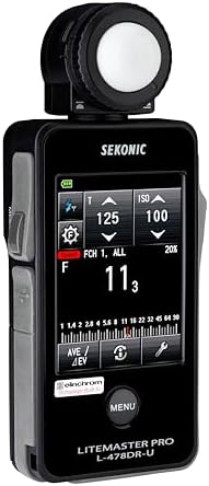 Sekonic LiteMaster Pro L-478DR-U-EL Light Meter for Elinchrom Skyport, Touchscreen Incident & Reflected Meter with Built-In EL Transmitter, Flash Analyzing & Cine Frame Rate Control - Image 3