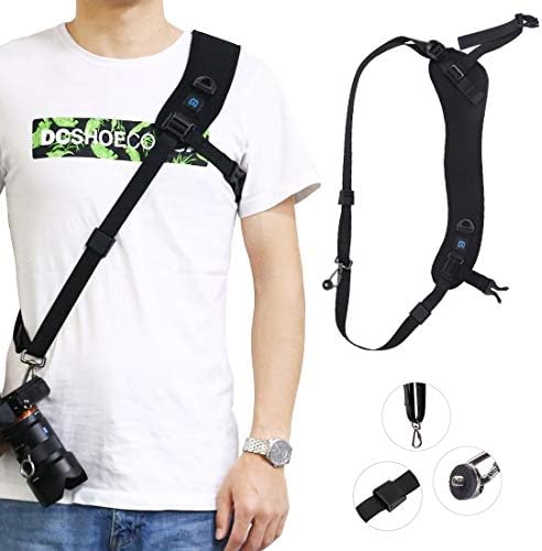 PULUZ Camera Shoulder Strap with Quick Release and Anti-Slip Soft Pad, Adjustable Camera Sling Strap for Photographers by PULUZ