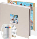 Vienrose Scrapbook Photo Album,12x12 Inch,3 Ring Binder,Off White,60 Pages by Vienrose