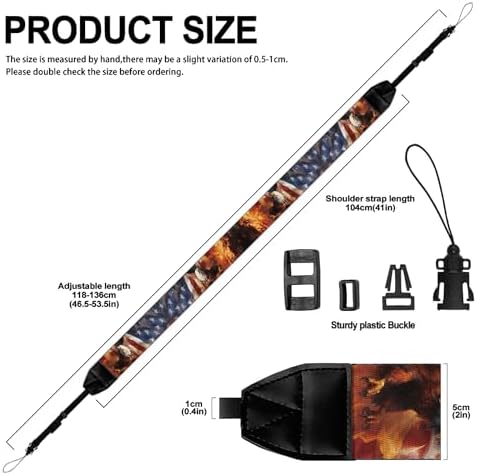 GLENLCWE Camera Strap, Camera Strap for Photographers Neck Strap Replacement Fit Most Cameras - Image 6