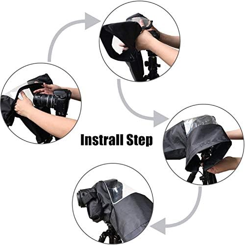 Camera Rain Cover Professional Waterproof Nylon Sleeves DSLR Camera Rain Cover Protect for Rain Snow Dust Sand - Image 4
