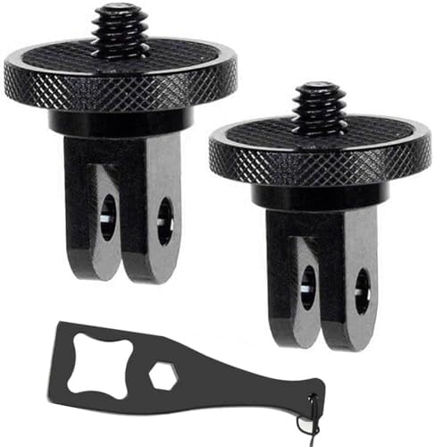Aluminum Camera Tripod Adapter 1/4"-20 Conversion Adapter Mounts Compatible with Gopro Action Cameras Insta360 and Other Standard 1/4 Accessories, Quarter Inch Mount Adapter (Type AA) - Image 3