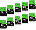 KEXIN 64GB Micro SD Card 10 Pack with SD Adapter microSDXC Memory Card UHS-I C10 U1 Micro SD Cards Bulk Full HD High Speed TF Card for Smartphone Tablet Action Camera Dash Cam Game Console, 10Pack 64G by Home