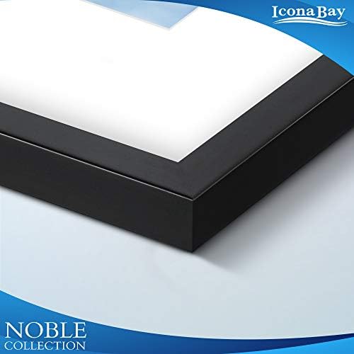 Icona Bay 11x14 Picture Frames w/Removable Mat for 8x10 Photos (Black, 6 Pack), Modern Professional Frame Set, Wall Mount Only, Noble Collection - Image 5