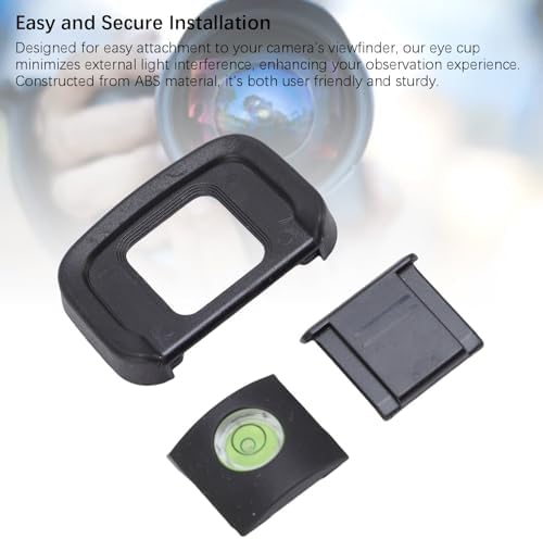 Bewinner Eyecup Hot Shoe Cover Bubble Level Set Comfortable Ergonomic Design for Z50 Mirrorless Camera ABS Silicone 3 in 1 Kit - Image 5