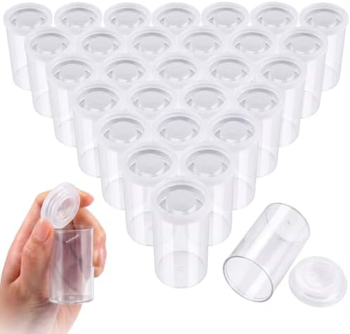 Jovitec 30 Pieces Plastic Film Canister Holder Containers, Transparent by Jovitec