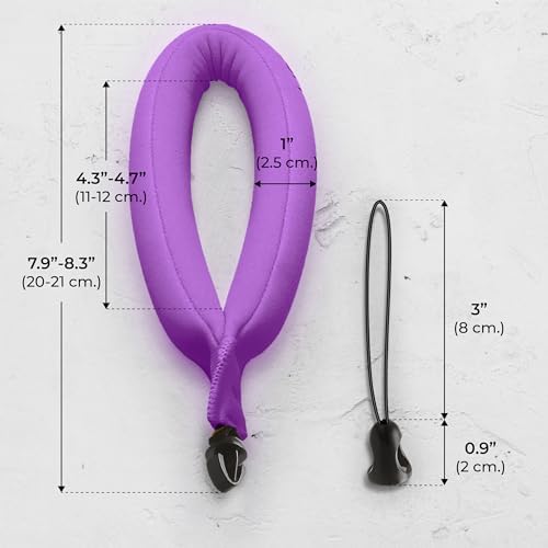 Nordic Flash Floating Wrist Strap (2-pack) for Phone & Action Camera - Compatible with GoPro Hero 13, Insta360 X4, DJI Action 5 Pro, OM System TG-7, Kodak PixPro WPZ2 & iPhone - Turquoise & Purple - Image 6