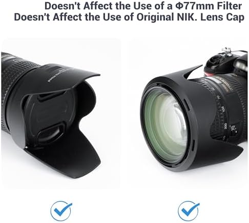 HB-5 Lens Hood for Nikon NIKKOR AF-S NIKKOR 28-3mm f/3.5-5.6G ED VR Lens - Image 7