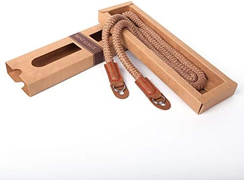 DOROM Vintage Handmade Cotton Leather Rope Camera Neck Strap for Micro Single and DSLR Camera Coffee Long - Image 5
