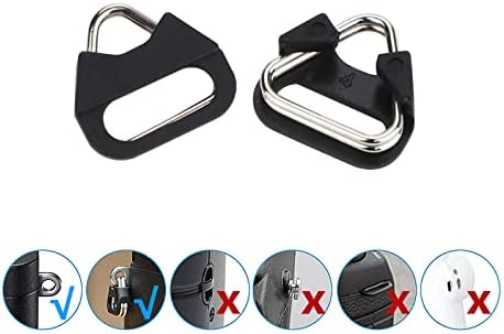 Leftfoto Stainless Steel Triangle Split Ring,Camera Strap Hook Lug Ring, with Plastic Cap,for Belt Hook Lanyard for Camera Shoulder Strap (4 pcs) - Image 6