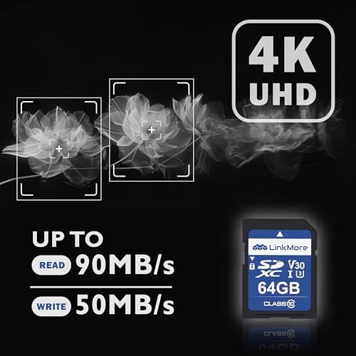 LinkMore XV13 64GB Full-Size SDXC Card, UHS-I U3 V30, 90MB/s Read - Image 5