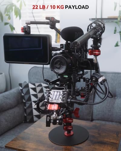RB-A200-S Tabletop Round Base Monopod Stand with Phone Holder & Ball Head - Image 6