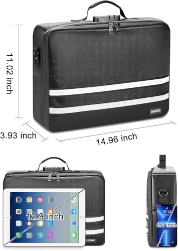 DEEGO Fireproof Document Organizer With Lock,Important Document Folder - Image 5