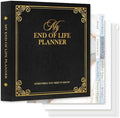 Lanpn End of Life Binder Organizer Death Planner 8.5"x11", Final Wishes & Estate Document Folder with 8 Dividers & 10 Letter Size Binder Pockets, When I Die Journal Before Death Life Plan Book, Black by Lanpn