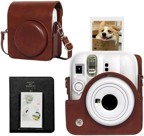 CAIYOULE Camera Case for Fujifilm Instax Mini 13 Instant Camera, Brown by CAIYOULE