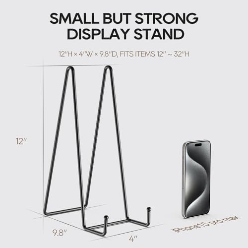 3 Pack 12 Inch Plate Stands for Display Metal Picture Stand Plate Holder - Image 2