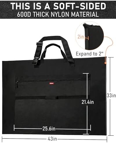 Nicpro Light Weight Art Portfolio Bag, 32x42” Waterproof Art Portfolio Case - Image 2