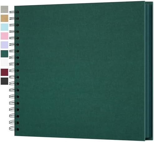 Scrapbook Album 10x10in, Acid-Free Kraft Paper 20 Sheets 40 Pages by Yopih
