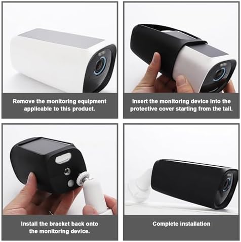 2pcs Surveillance Camera Silicone Case Waterproof Silicone Cover Compatible with EufyCam 3 S330 - Image 4