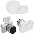 JJC Cold Shoe Wind Muff for Canon EOS R50 V R50V Camera(Not for R50), White by JJC