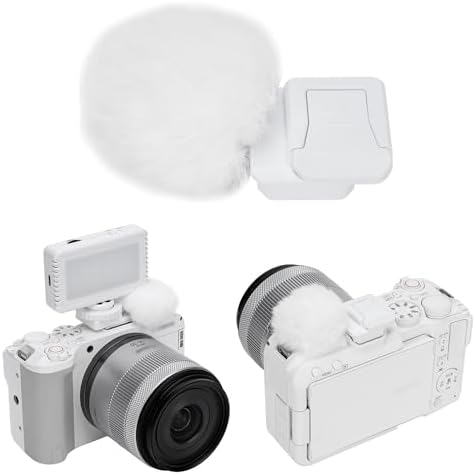 JJC Cold Shoe Wind Muff for Canon EOS R50 V R50V Camera(Not for R50), White by JJC