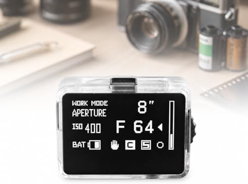 TsoLay Light Meter for Film Camera, Camera Hot Shoe Light Meter with Full-Screen Display, 30° Metering Angle, Adjustable ISO Aperture and Shutter Speed, Long Standby, for Beginner, Photographer by Unknown