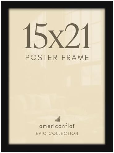 Americanflat 15x21 Poster Frame - Engineered Wood - Black by Americanflat