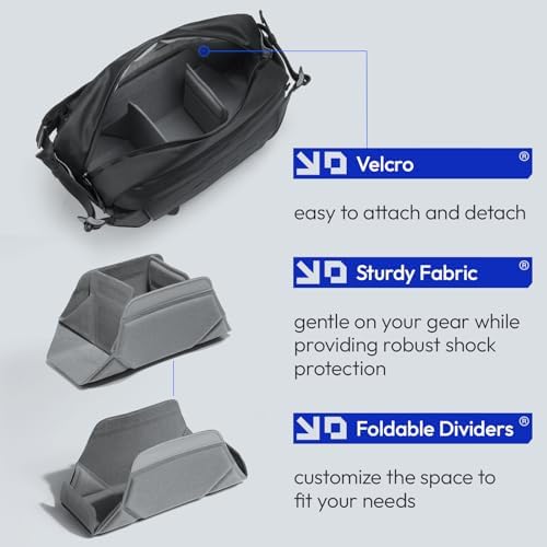 ULANZI 9L Camera Sling Bag, Water-Resistant Camera Case with Tripod Holder - Image 2