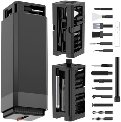 VICHYIE 32 in 1 Multi-Function Cleaning Kit for Electronic Devices (Black) by VICHYIE
