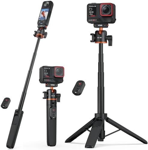 VRIG 21" Mini Camera Tripod for Insta360 Ace Pro2 with Wireless Remote by VRIG