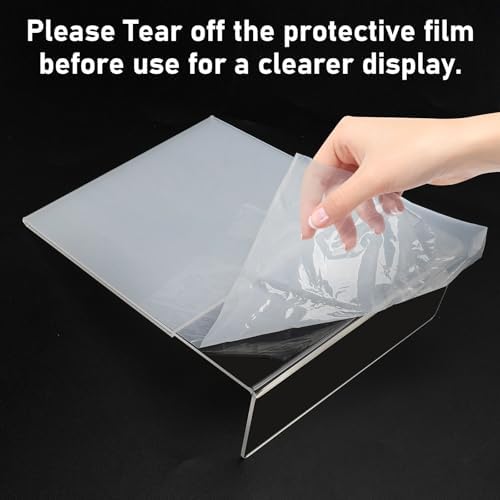 Acrylic Sign Holder 5x7 Inches, 13 Pack Clear Plastic Table Flyer Display Stand, L-Shape Vertical Menu Paper Holder Stand, Clear Picture Photo Flyer Display Stand for Restaurants, Store Fair,Office - Image 6