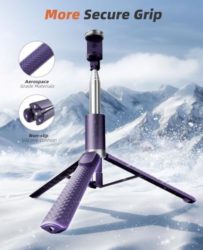 Tripod for iPhone, Selfie Stick with Remote, Stable & Durable Phone Tripod - Image 4