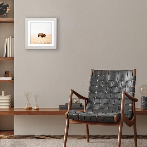 Americanflat 12x12 Picture Frame - Matted to 10x10 - White - Image 5