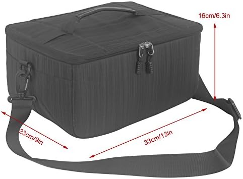 Koolertron Dslr Camera Insert Bag Purse Universal Liner Lens Pouch Partition Protective Cover Waterproof Sleeve for Cannon/Nikon/Sony (Black) - Image 4
