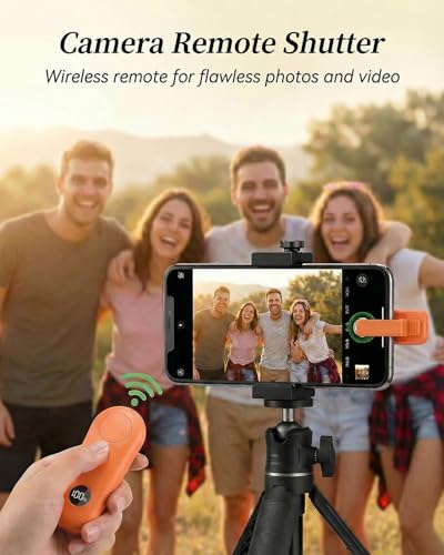 RF Remote Control Page Turner with Upgrade LCD Power Display, Wireless Reading Clicker for Kindle Paperwhite Kobo Oasis iPad, Phone Camera Remote Trigger, 36-Month Warranty (Orange) - Image 4