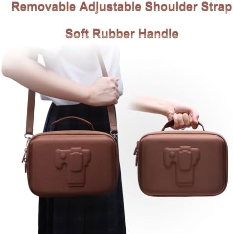 Small Camera Case Bag for Canon EOS Rebel T7/R50//R100 DSLR Camera Brown - Image 6