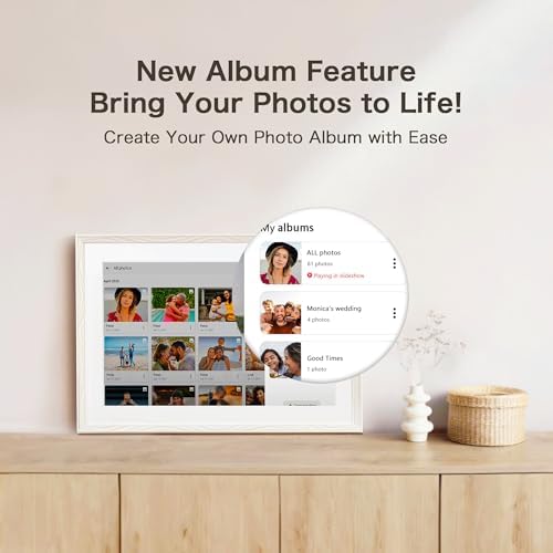 Frameo Digital Picture Frame, 10.1 Inch Digital Photo Frame WiFi, 32GB - Image 3