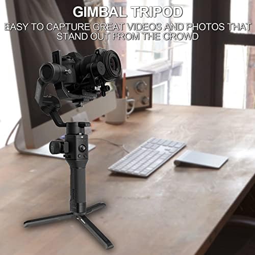 MINIFOCUS Aluminum Mini Tripod, Tabletop Handheld Tripods with 1/4'' and 3/8'' Screw, Portable Mini Travel Stand, Phone Holder for Gimbal Stabilizer DSLR Camera and Monopod - Image 6