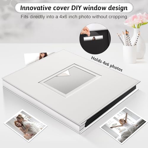 Popotop 4x6 Photo Album Holds 800 Pictures, Vegan Leather Hardcover - Image 2