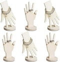 MOOCA 6-Piece Wooden Hand Jewelry Display Set, Wall Mount or Stand by Mooca